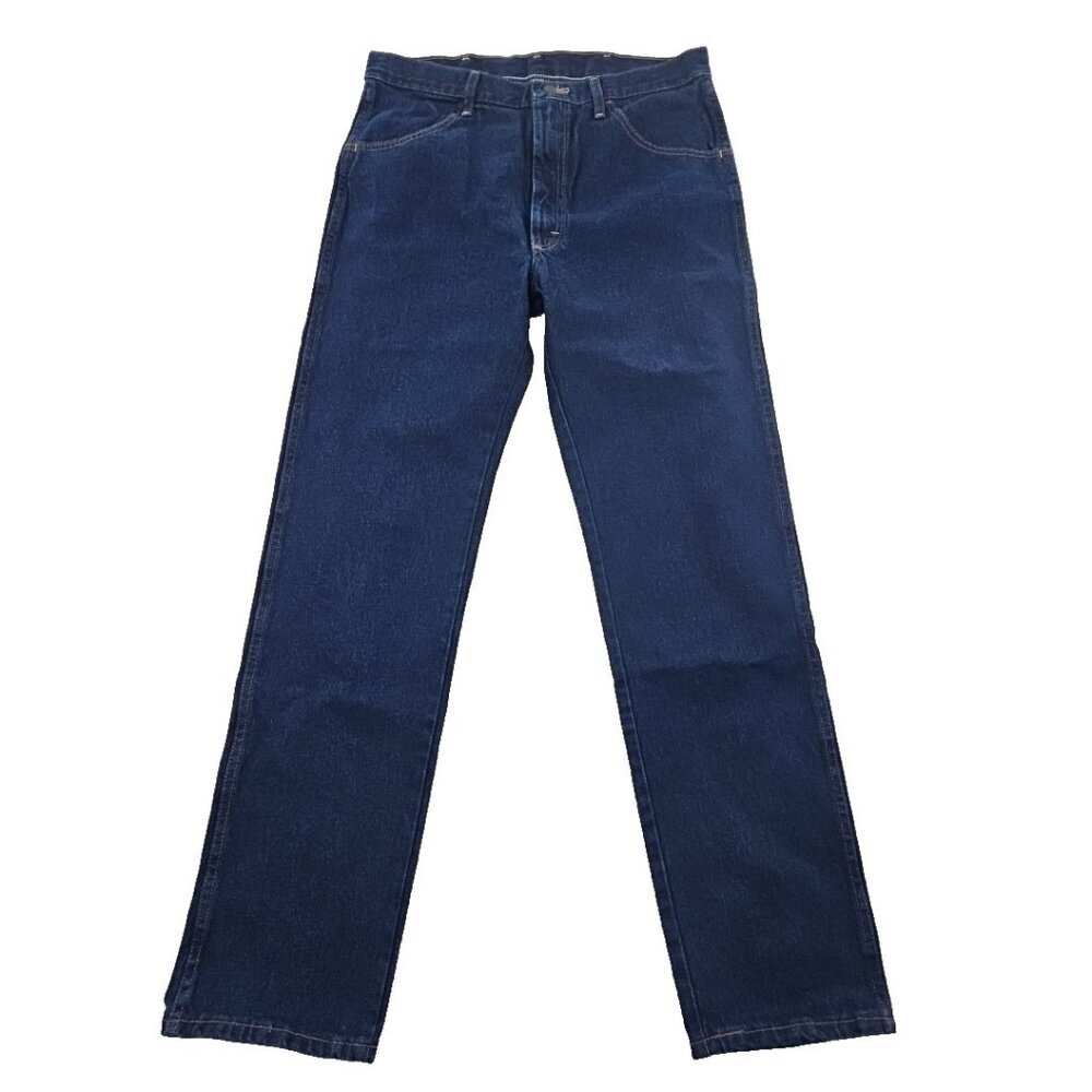 NEW Rustler by Wrangler Heavyweight Jeans Men's 35x34 Dark Wash NWT‎ Straight